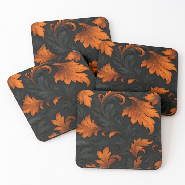 Item preview, Baroque Flame Foliage designed and sold by Kaleidoscope Print.