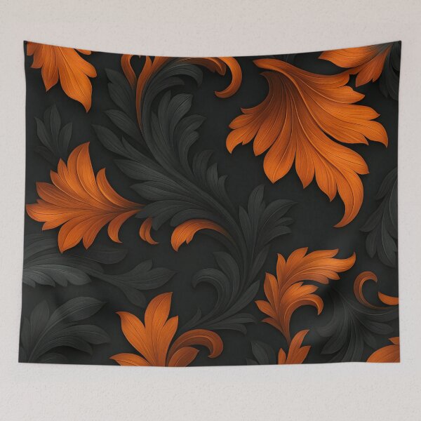 Item preview, Baroque Flame Foliage designed and sold by Kaleidoscope Print.