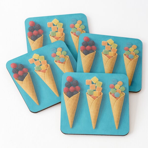 Item preview, Watercolor Candy Cones – From Original Photo designed and sold by Pacika.