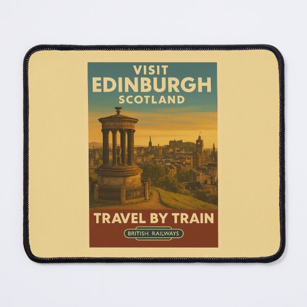 Artikelvorschau, Visit Edinburgh - Vintage-style Tourism Poster entworfen und verkauft von curseofkazar.