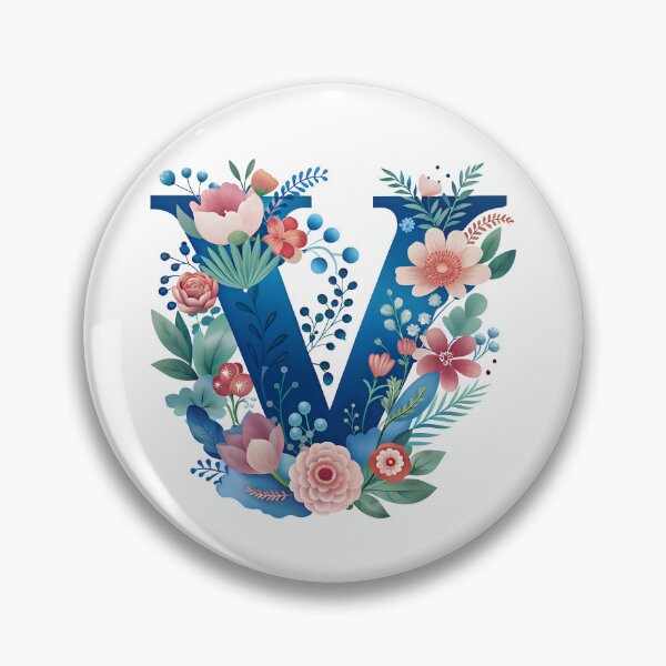 Item preview, V Initial, The Letter V designed and sold by CharlottePlaceArt.