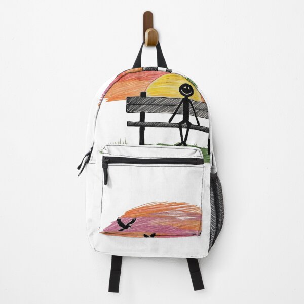 Item preview, Sunset Joy Stick Figure – Wholesome Crayon Art designed and sold by Arthaven10 ⭐⭐⭐⭐⭐.