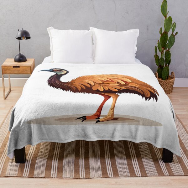 Item preview, Emu bird full body, painting of an emu in the Australian outback, isolated on a white background (Dromaius novaehollandiae designed and sold by Danler.