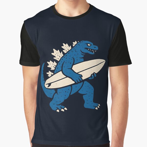 Aperçu de l'œuvre Godzilla Surfer créée et vendue par CreepyCornerArt.