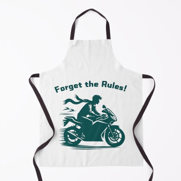 Item preview, Forget the Rules – Rebel Biker Motorcycle Design designed and sold by Ink on Thread.