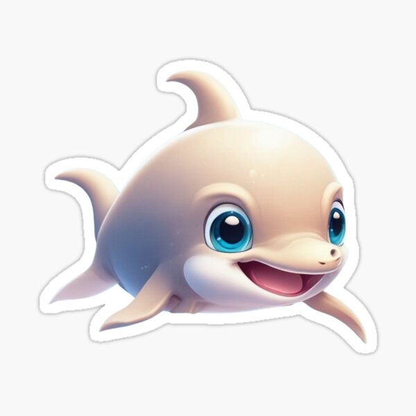 Item preview, Cute and smiling dolphin designed and sold by Nano4us.