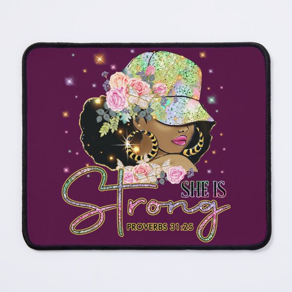 Item preview, She is strong bible quote designed and sold by MoonCatLab.