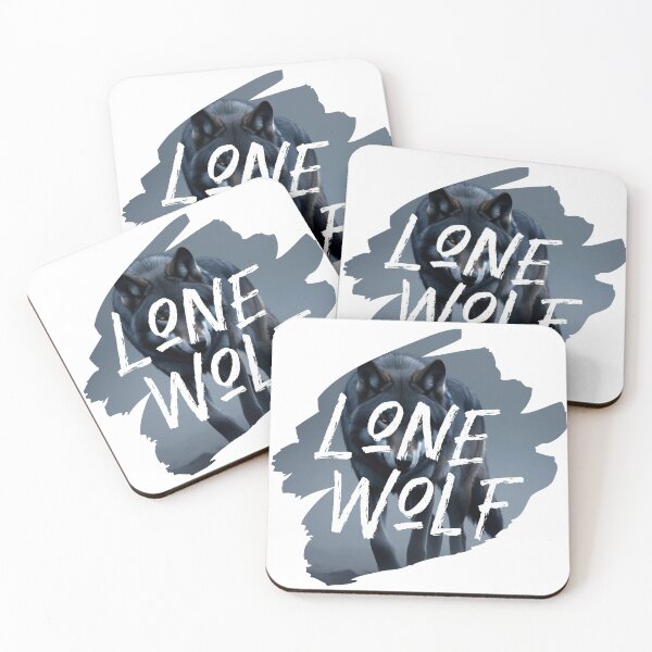 Item preview, Lone Wolf – Dark Wolf Illustration for Independent Spirits designed and sold by Ink on Thread.