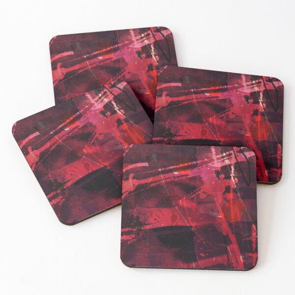 Item preview, Synchronicity Abstract Magenta And Red Composition designed and sold by NickDedidis.