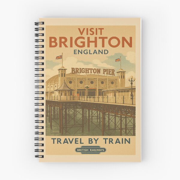 Item preview, Visit Brighton - Vintage-style Tourism Poster designed and sold by curseofkazar.