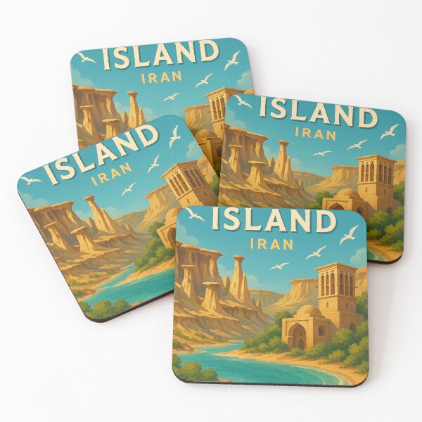 Item preview, Qeshm Island Iran with Wind Tower and Hoodoo Formations designed and sold by Places On Earth.