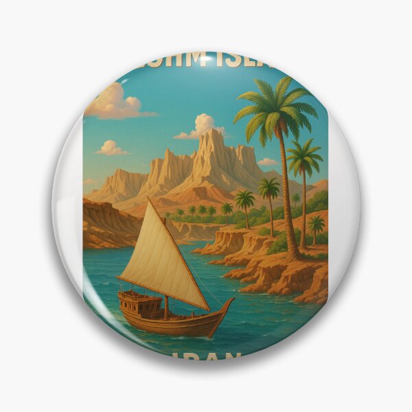 Item preview, Qeshm Island Iran with Sailboat and Palm-Lined Coast designed and sold by Places On Earth.