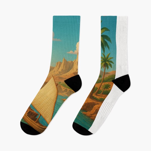 Item preview, Qeshm Island Iran with Sailboat and Palm-Lined Coast designed and sold by Places On Earth.
