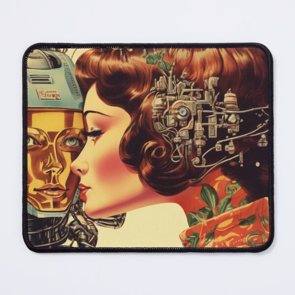 Item preview, Robot Love Art Illustrations Midcentury | #32 designed and sold by NickWhittleArt.