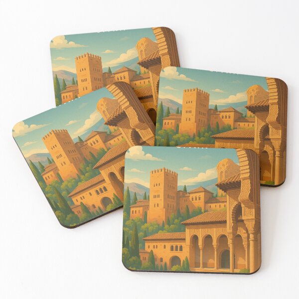 Item preview, Alhambra Spain with Islamic Architecture and Mountain View designed and sold by Places On Earth.