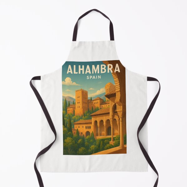 Item preview, Alhambra Spain with Islamic Architecture and Mountain View designed and sold by Places On Earth.