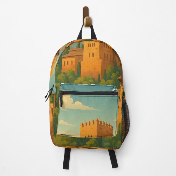 Item preview, Alhambra Spain with Islamic Architecture and Mountain View designed and sold by Places On Earth.