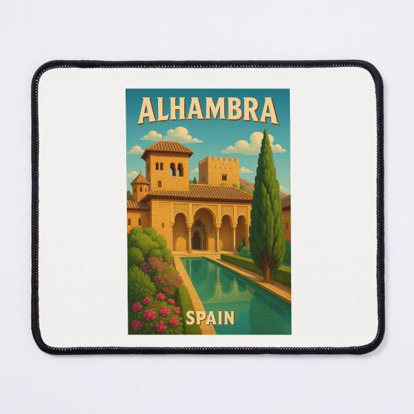 Item preview, Alhambra Spain Garden Courtyard and Reflected Pool designed and sold by Places On Earth.