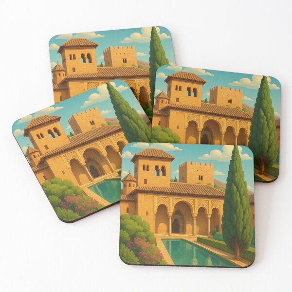 Item preview, Alhambra Spain Garden Courtyard and Reflected Pool designed and sold by Places On Earth.