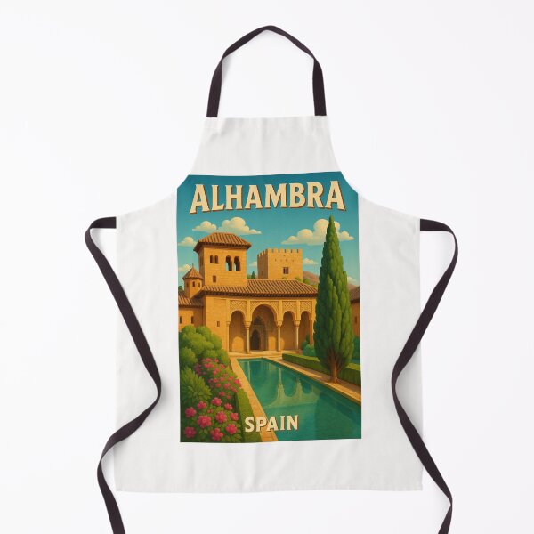 Item preview, Alhambra Spain Garden Courtyard and Reflected Pool designed and sold by Places On Earth.