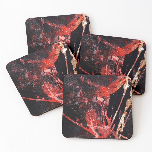 Item preview, Vivid Red Abstract Forest designed and sold by NickDedidis.
