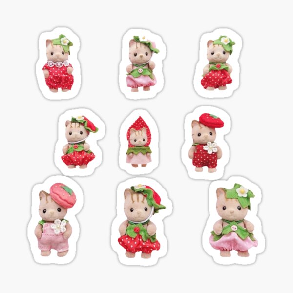 Item preview, Strawberry Calico Critters designed and sold by 44doring.