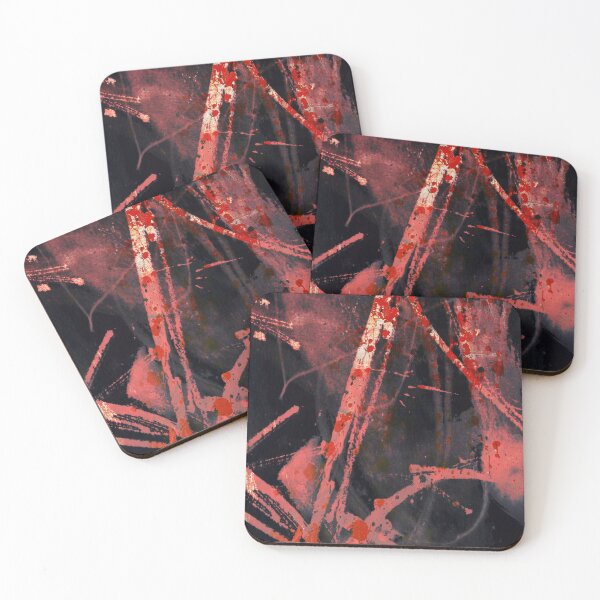 Item preview, Abstract Night sky in Vibrant Red designed and sold by NickDedidis.