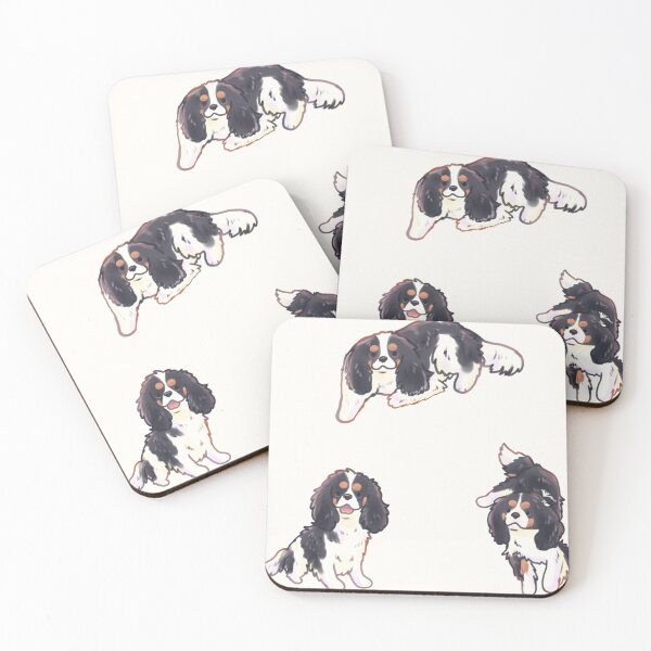 Item preview, manada de Cavalier King Charles Spaniel designed and sold by Mayarartsy.
