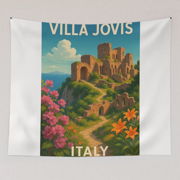 Item preview, Villa Jovis Italy with Wildflowers and Coastal Path designed and sold by Places On Earth.