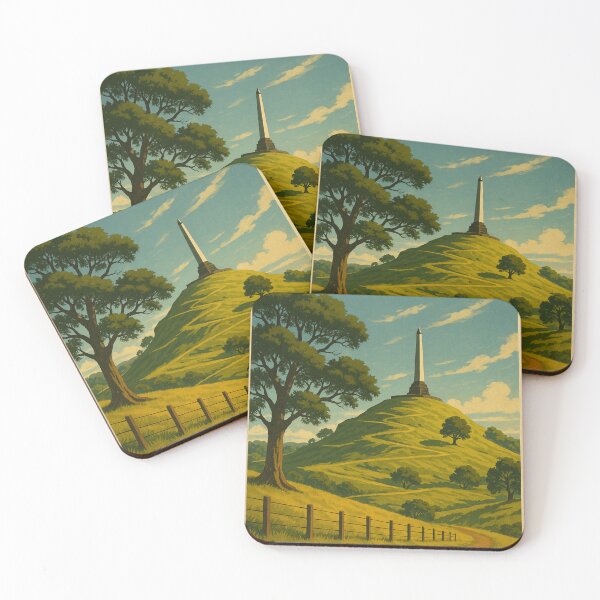 Item preview, One Tree Hill Auckland New Zealand with Monument and Rolling Hills designed and sold by Places On Earth.