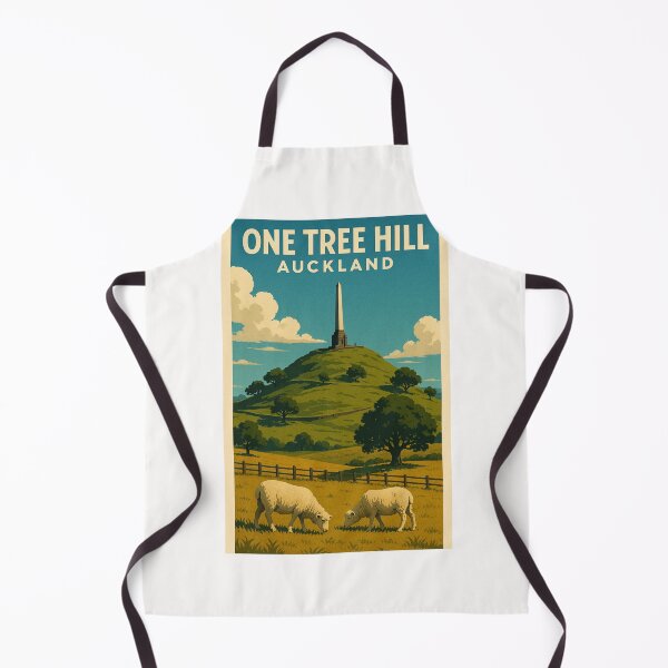 Item preview, One Tree Hill Auckland with Sheep and Countryside Landscape designed and sold by Places On Earth.