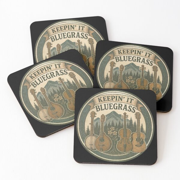 Item preview, Keepin' It Bluegrass Music Badge Design designed and sold by FabcoDesign.