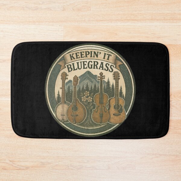 Item preview, Keepin' It Bluegrass Music Badge Design designed and sold by FabcoDesign.