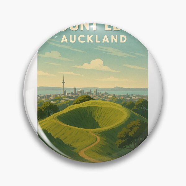 Item preview, Mount Eden Crater Overlooking Auckland Skyline designed and sold by Places On Earth.