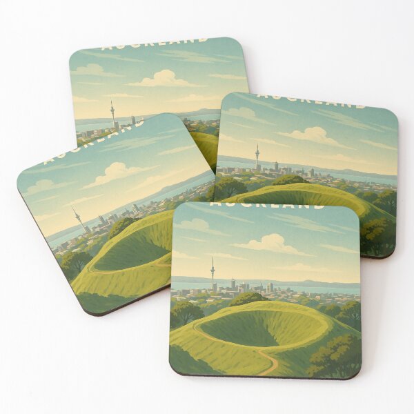 Item preview, Mount Eden Crater Overlooking Auckland Skyline designed and sold by Places On Earth.