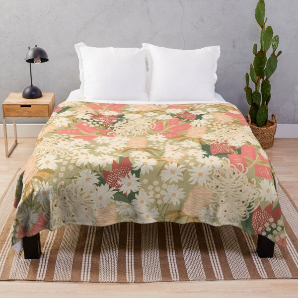 Item preview, Australian Native Flowers - peachy neutrals - floral symphony designed and sold by KizzyW.