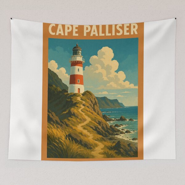Item preview, Cape Palliser Lighthouse Trail and Ocean View designed and sold by Places On Earth.