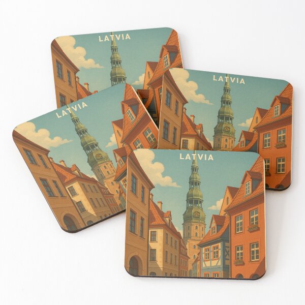 Item preview, Riga Old Town Latvia with St. Peter’s Church Spire designed and sold by Places On Earth.