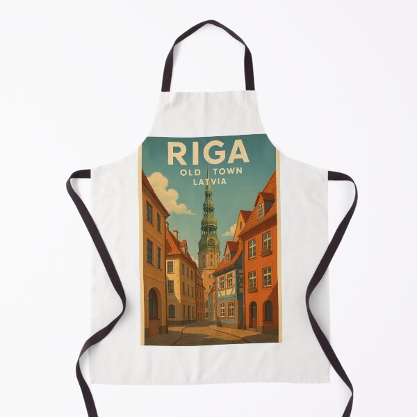 Item preview, Riga Old Town Latvia with St. Peter’s Church Spire designed and sold by Places On Earth.