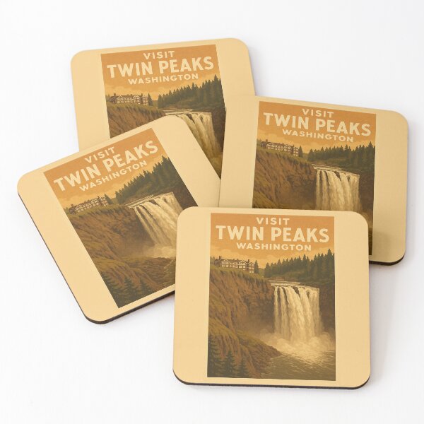 Item preview, Visit Twin Peaks - Vintage-style Tourism Poster designed and sold by curseofkazar.