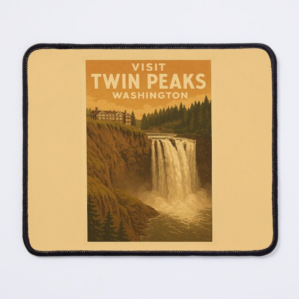 Item preview, Visit Twin Peaks - Vintage-style Tourism Poster designed and sold by curseofkazar.