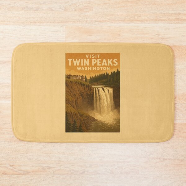 Item preview, Visit Twin Peaks - Vintage-style Tourism Poster designed and sold by curseofkazar.