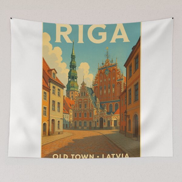 Item preview, House of the Blackheads and Riga’s Historic Center designed and sold by Places On Earth.