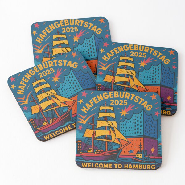Item preview, Harbor Birthday 2025 – Welcome to Hamburg (Pop Art Style) designed and sold by StudioCultura.