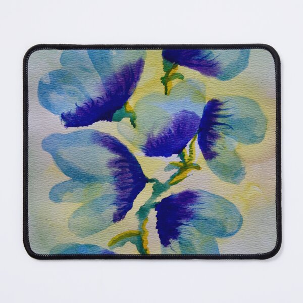 Item preview, Blue Floral Abstract designed and sold by Warren  Thompson.