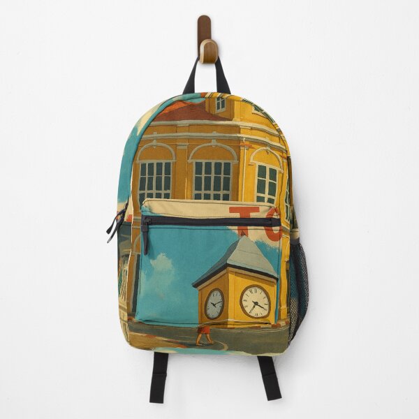 Item preview, Phuket Old Town Street with Clock Tower and Tuk-Tuk designed and sold by Places On Earth.