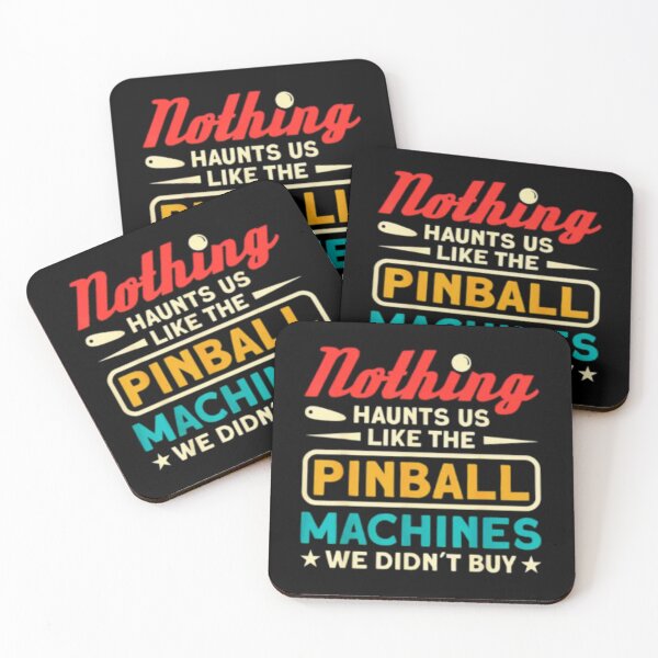 Item preview, Nothing Haunts Us Like The Pinball Machines We Didn't Buy - Funny Retro Arcade Art designed and sold by Colorful-Garden.