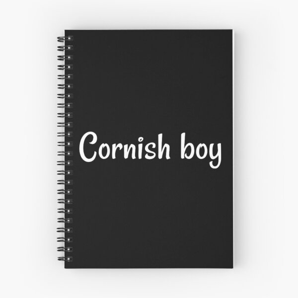 Item preview, White Cornish boy  on black designed and sold by PiskieChicGifts.