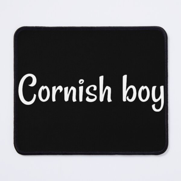 Item preview, White Cornish boy on black designed and sold by PiskieChicGifts.