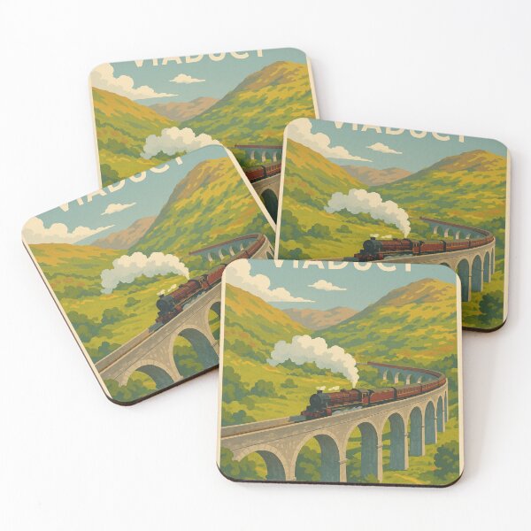 Item preview, Glenfinnan Viaduct with Steam Train in the Highlands designed and sold by Places On Earth.